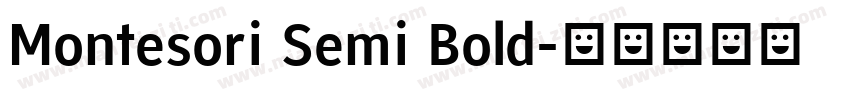 Montesori Semi Bold字体转换